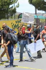 COURTNEY EATON at Black Lives Matter Rally in Los Angeles 05/30/2020