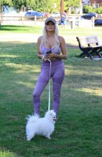 COURTNEY STODDEN Out with Her Dog in Moorpark in Studio City 05/28/2020