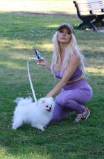 COURTNEY STODDEN Out with Her Dog in Moorpark in Studio City 05/28/2020