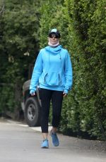 COURTNEY THORNE-SMITH Out Hikinig in Los Angeles 04/30/2020