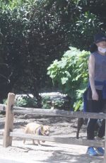 COURTNEY THORNE-SMITH Out with Her Dogs in Pacific Palisades 05/01/2020 
