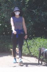 COURTNEY THORNE-SMITH Out with Her Dogs in Pacific Palisades 05/01/2020 