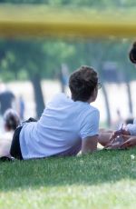 DAISY EDGAR JONES anf Tom Varey Out Kissing at a Park in London 05/21/2020