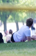 DAISY EDGAR JONES anf Tom Varey Out Kissing at a Park in London 05/21/2020