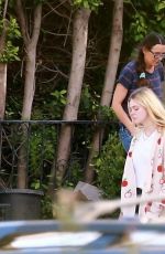 DAKOTA and ELLE FANNING Out in Los Angeles 05/12/2020