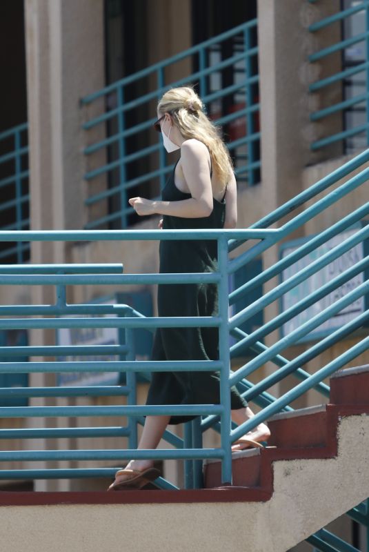 DAKOTA FANNING Moving Stuff in Los Angeles 05/07/2020