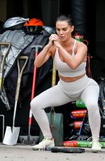 DANIELLE LLOYD Working Outside Her Home in London 05/17/2020