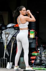 DANIELLE LLOYD Working Outside Her Home in London 05/17/2020