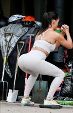 DANIELLE LLOYD Working Outside Her Home in London 05/17/2020