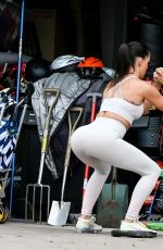 DANIELLE LLOYD Working Outside Her Home in London 05/17/2020