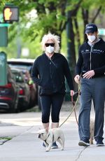 DEBORRA-LEE FURNESS and Hugh Jackman Out with Their Dogs in New York 05/04/2020