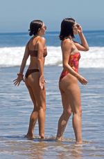 DELILAH and AMELIA HAMLIN in Bikinis at a Beach in Malibu 05/21/2020