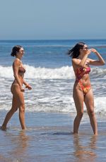 DELILAH and AMELIA HAMLIN in Bikinis at a Beach in Malibu 05/21/2020