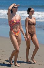 DELILAH and AMELIA HAMLIN in Bikinis at a Beach in Malibu 05/21/2020