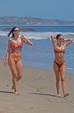DELILAH and AMELIA HAMLIN in Bikinis at a Beach in Malibu 05/21/2020
