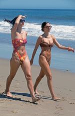 DELILAH and AMELIA HAMLIN in Bikinis at a Beach in Malibu 05/21/2020