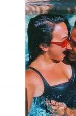DEMI LOVATO and Max Ehrich in a Pool - Instagram Photos 05/28/2020