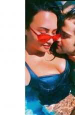 DEMI LOVATO and Max Ehrich in a Pool - Instagram Photos 05/28/2020