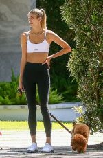DEVON WINDSOR and Johnny Barbara Out with Their Dog in Miami 05/01/2020