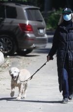 DIANE KEATON Out with Her Dog in Pacific Palisades 05/05/2020