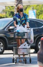 DIANE KRUGER in Denim Shorts Out Shopping in Los Angeles 05/19/2020