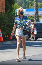 DIANE KRUGER in Denim Shorts Out Shopping in Los Angeles 05/19/2020