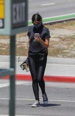 EIZA GONZALEZ Wearing a Mask Out for Coffee in Beverly Hills 05/19/2020