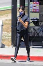 EIZA GONZALEZ Wearing a Mask Out for Coffee in Beverly Hills 05/19/2020
