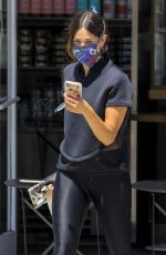 EIZA GONZALEZ Wearing a Mask Out for Coffee in Beverly Hills 05/19/2020