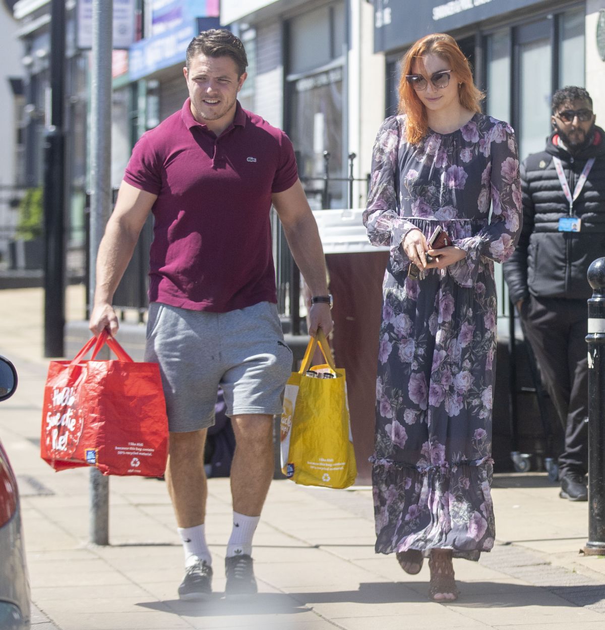 ELEANOR TOMLINSON and Will Owen Out Shopping in Coventry 05/19/2020.