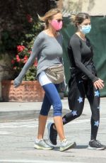 ELISABETTA CANALIS Out with a Friend in Beverly Hills 04/30/2020