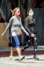 ELISABETTA CANALIS Out with a Friend in Beverly Hills 04/30/2020