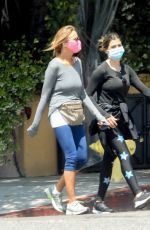 ELISABETTA CANALIS Out with a Friend in Beverly Hills 04/30/2020