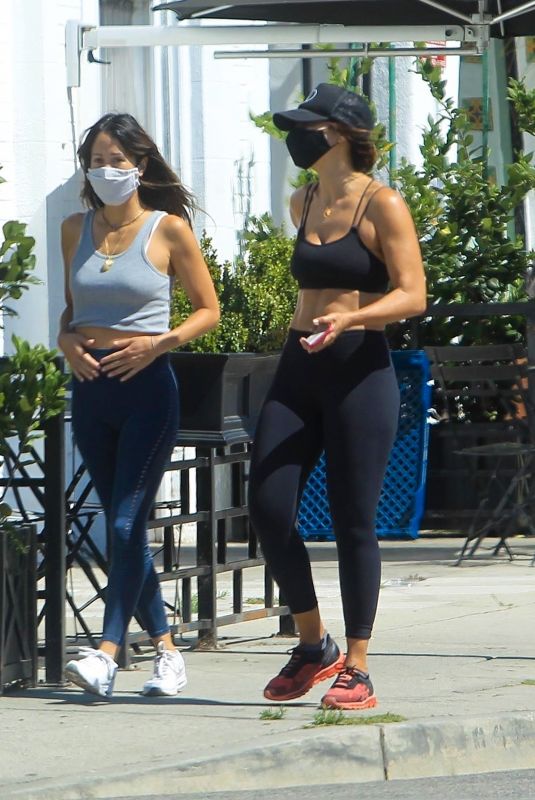 ELISABETTA CANALIS Out with a Friend in West Hollywood 05/26/2020