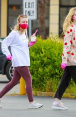 ELLE and DAKOTA FANNING at Their New House in Los Angeles 05/12/2020