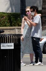 ELLE FANNING and Max Minghella Out in Los Angeles 05/12/2020
