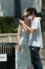 ELLE FANNING and Max Minghella Out in Los Angeles 05/12/2020
