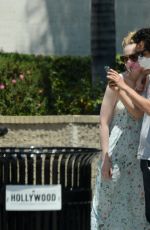 ELLE FANNING and Max Minghella Out in Los Angeles 05/12/2020