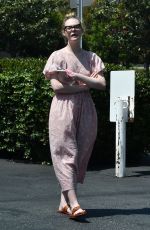 ELLE FANNING at Animal Hospital in Los Angeles 05/09/2020