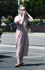 ELLE FANNING at Animal Hospital in Los Angeles 05/09/2020