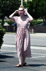 ELLE FANNING at Animal Hospital in Los Angeles 05/09/2020