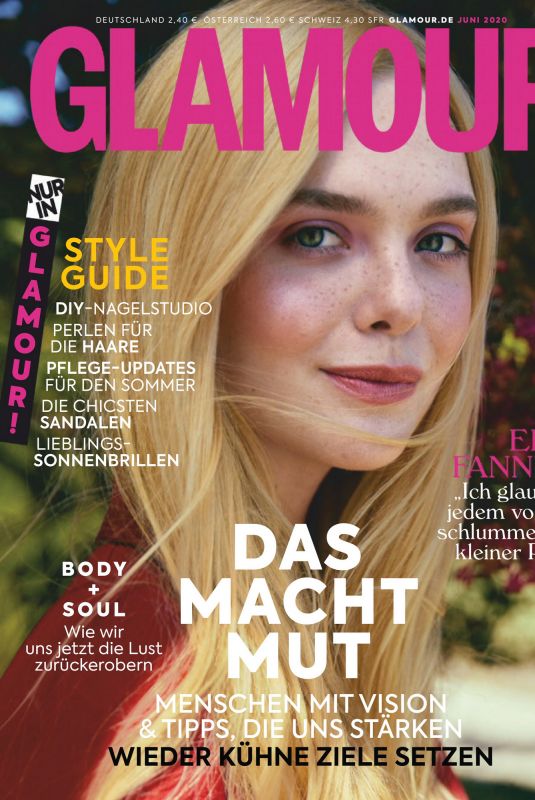 ELLE FANNING in Glamour Magazine, Germany June 2020