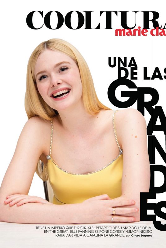 ELLE FANNING in Marie Claire Magazine, Spain June 2020