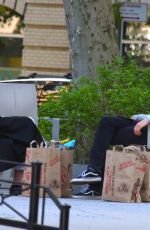 ELSA HOSK and Tom Daly Shopping at Trader Joe