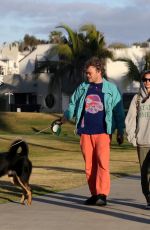 EMILY RATAJKOWSKI and Sebastian Bear McClard Out with Their Dog in Venice Beach 05/12/2020
