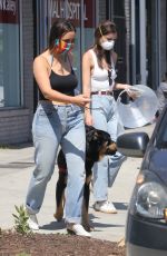 EMILY RATAJKOWSKI in Denim Out with Her Dog in Los Angeles 05/01/2020