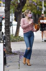 EMMA ROBERTS in Denim Out for Coffee in Los Angeles 05/30/2020