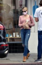 EMMA ROBERTS in Denim Out for Coffee in Los Angeles 05/30/2020