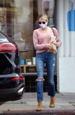 EMMA ROBERTS in Denim Out for Coffee in Los Angeles 05/30/2020