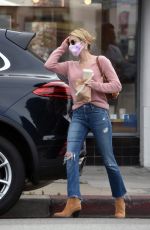 EMMA ROBERTS in Denim Out for Coffee in Los Angeles 05/30/2020